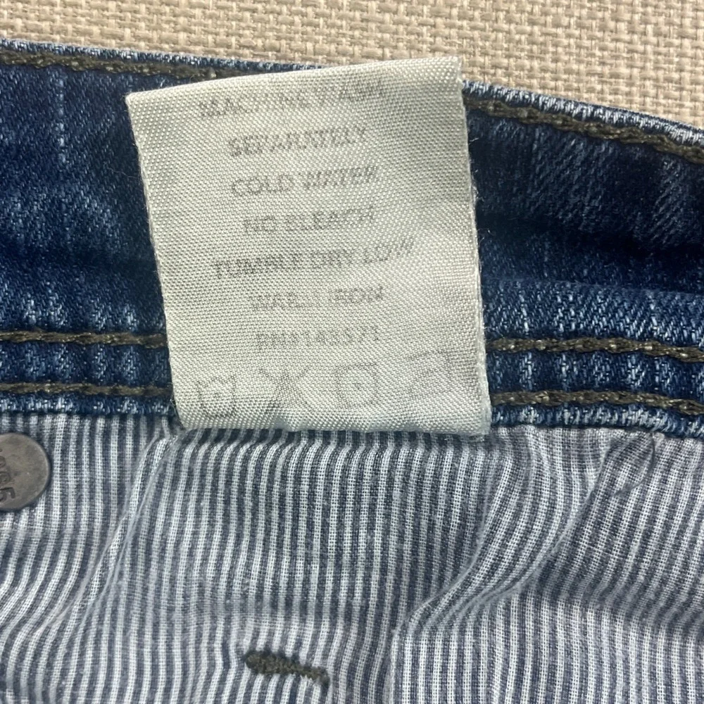 TK Axel Mens Athletic Fit Jeans 38x32 Medium Wash Blue‎ Denim Heavy Stitching
